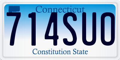 CT license plate 714SUO