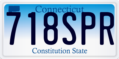 CT license plate 718SPR