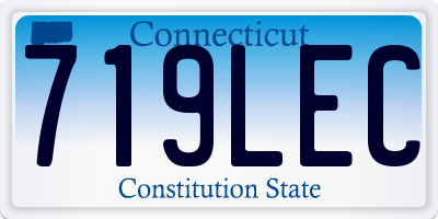 CT license plate 719LEC