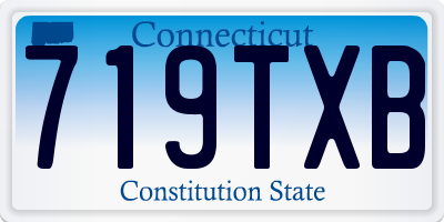 CT license plate 719TXB