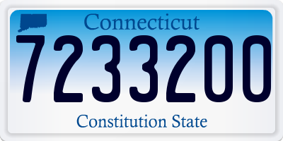 CT license plate 7233200