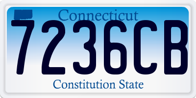 CT license plate 7236CB