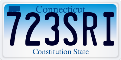 CT license plate 723SRI