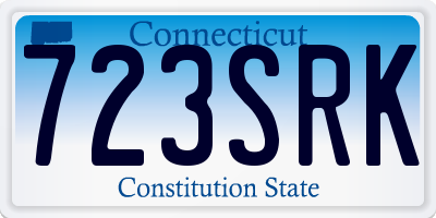 CT license plate 723SRK