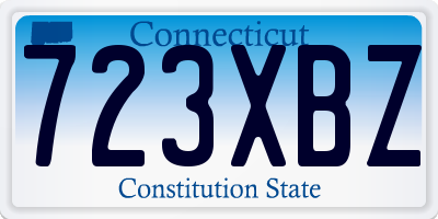 CT license plate 723XBZ