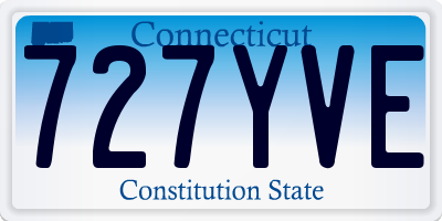 CT license plate 727YVE