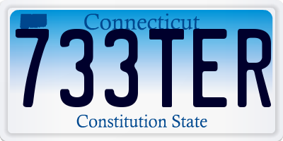 CT license plate 733TER