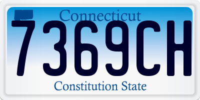 CT license plate 7369CH