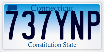 CT license plate 737YNP