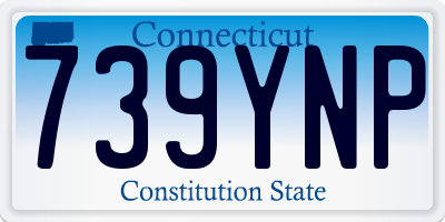 CT license plate 739YNP