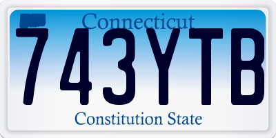 CT license plate 743YTB