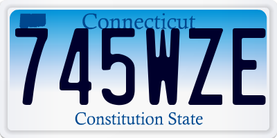 CT license plate 745WZE