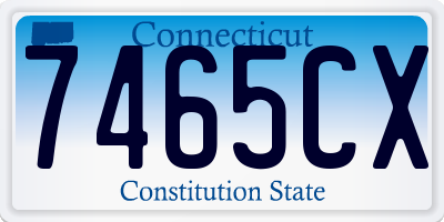 CT license plate 7465CX