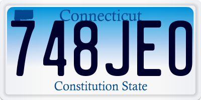 CT license plate 748JEO