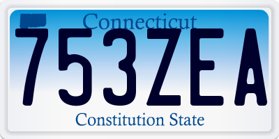 CT license plate 753ZEA