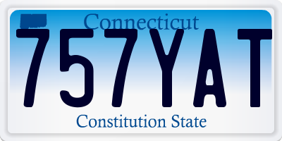 CT license plate 757YAT