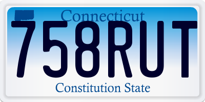 CT license plate 758RUT