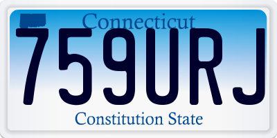 CT license plate 759URJ