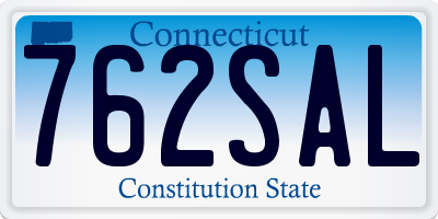 CT license plate 762SAL