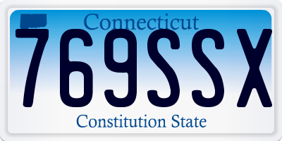 CT license plate 769SSX