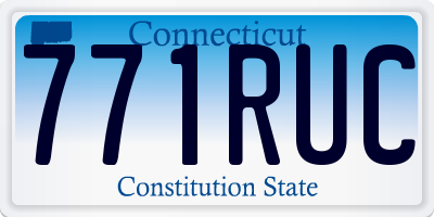 CT license plate 771RUC