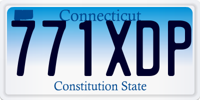 CT license plate 771XDP