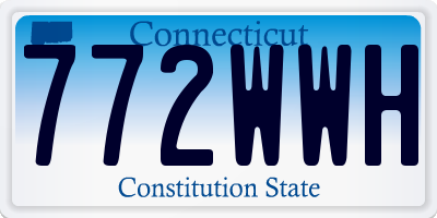 CT license plate 772WWH