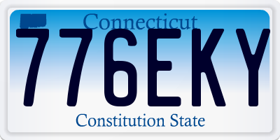 CT license plate 776EKY