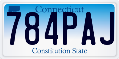 CT license plate 784PAJ
