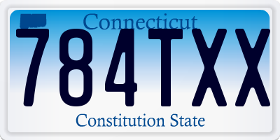 CT license plate 784TXX