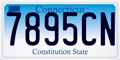 CT license plate 7895CN