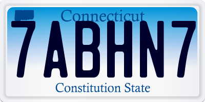 CT license plate 7ABHN7