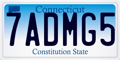 CT license plate 7ADMG5