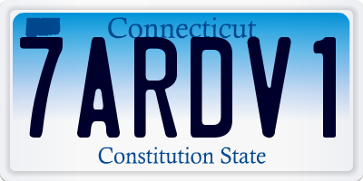 CT license plate 7ARDV1