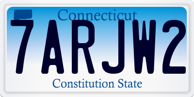 CT license plate 7ARJW2