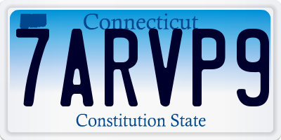 CT license plate 7ARVP9
