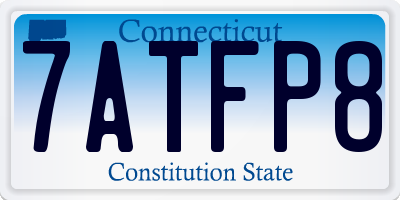 CT license plate 7ATFP8