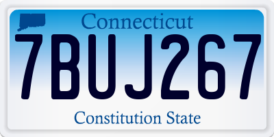 CT license plate 7BUJ267