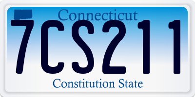 CT license plate 7CS211