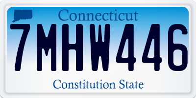 CT license plate 7MHW446