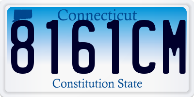 CT license plate 8161CM