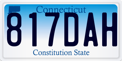 CT license plate 817DAH