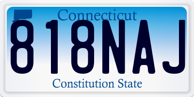 CT license plate 818NAJ