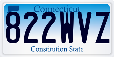 CT license plate 822WVZ