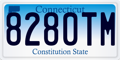 CT license plate 8280TM