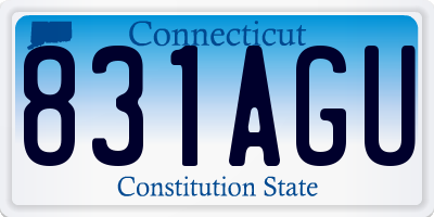 CT license plate 831AGU