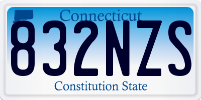 CT license plate 832NZS