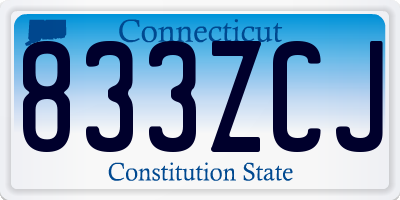 CT license plate 833ZCJ