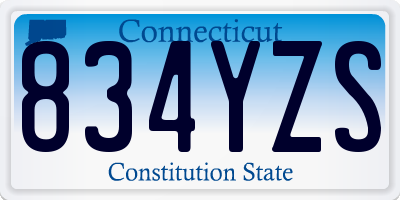 CT license plate 834YZS