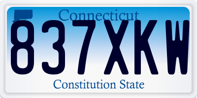 CT license plate 837XKW